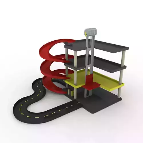 Toy Car Garage 3D model