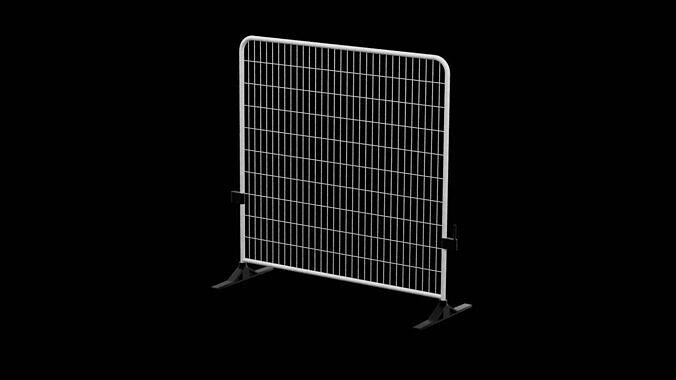 Street Barrier Mesh Low-poly 3D model