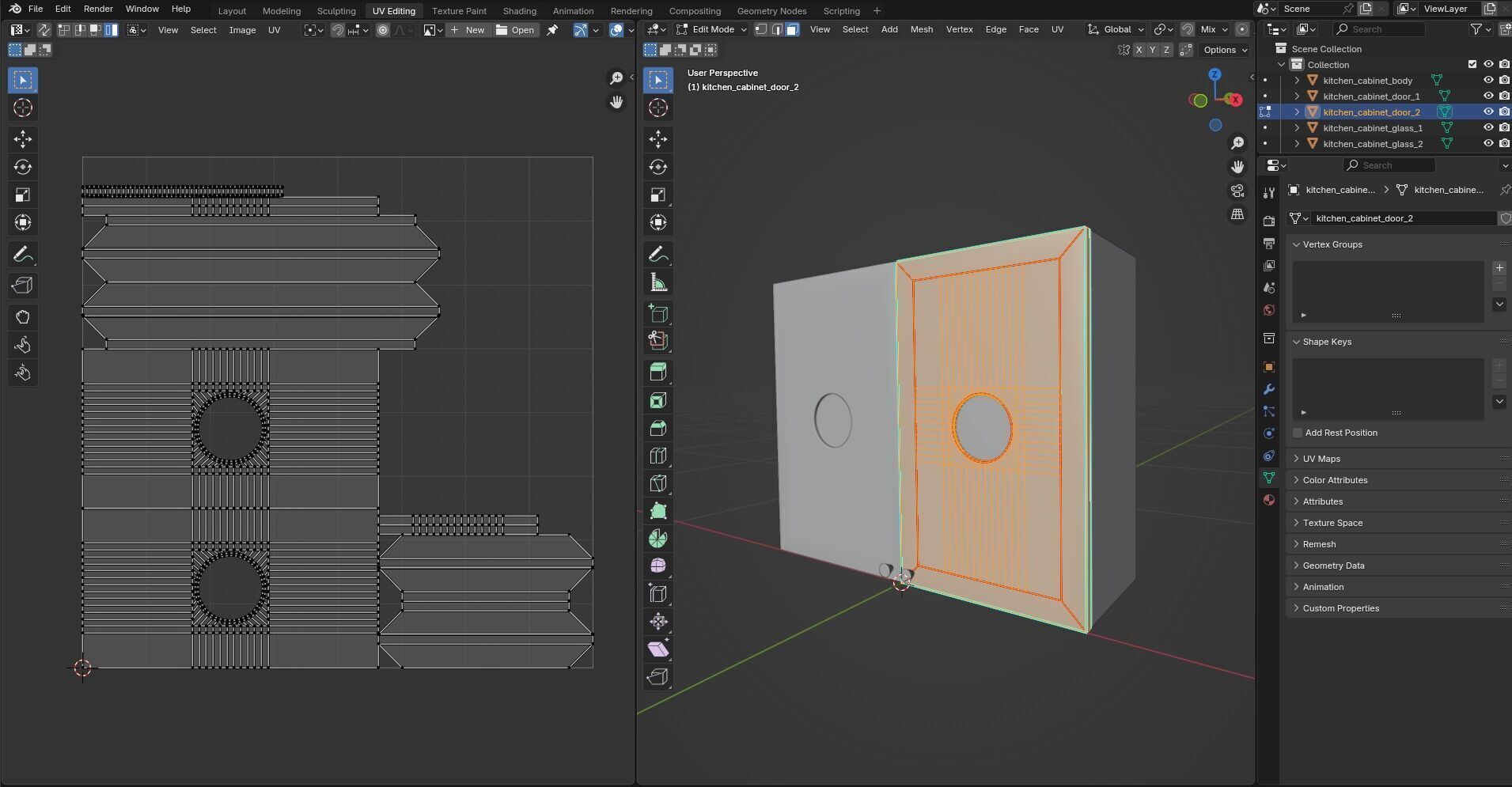 Kitchen Cabinet CG9 3D model_13