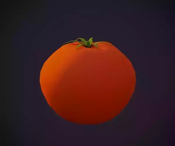Tomato Low-poly 3d Model
