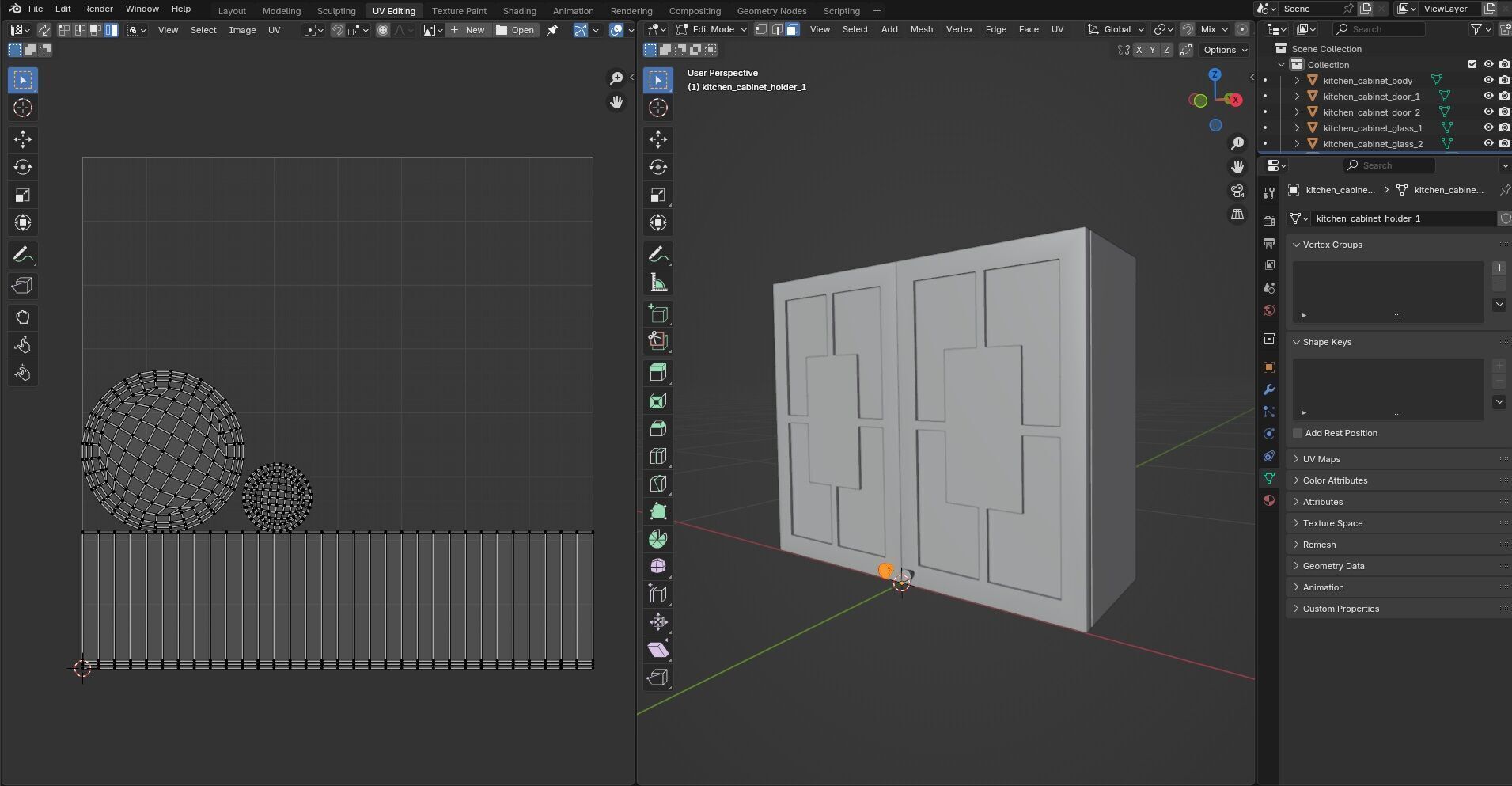 Kitchen Cabinet CG10 3D model_14