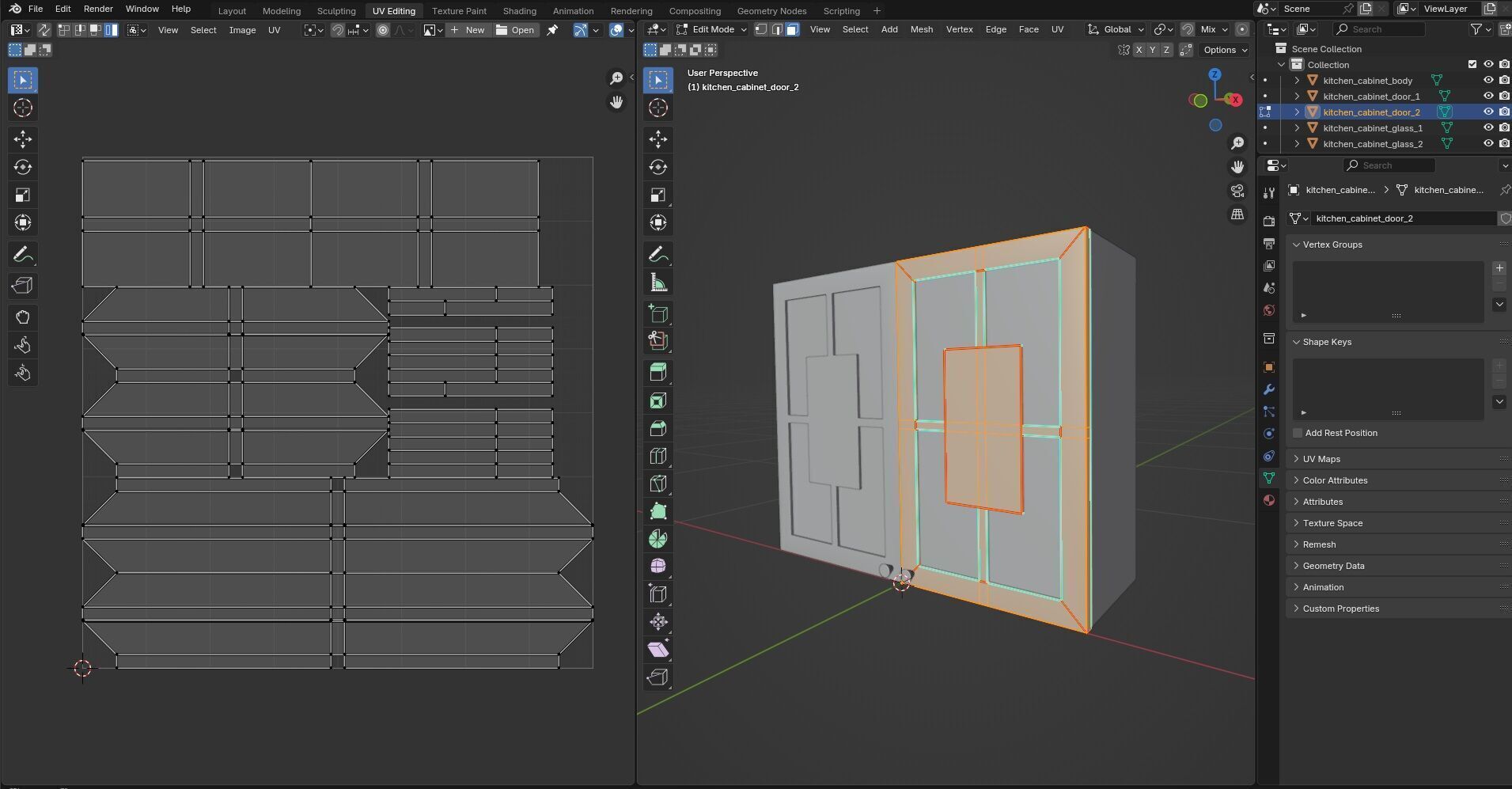 Kitchen Cabinet CG10 3D model_13