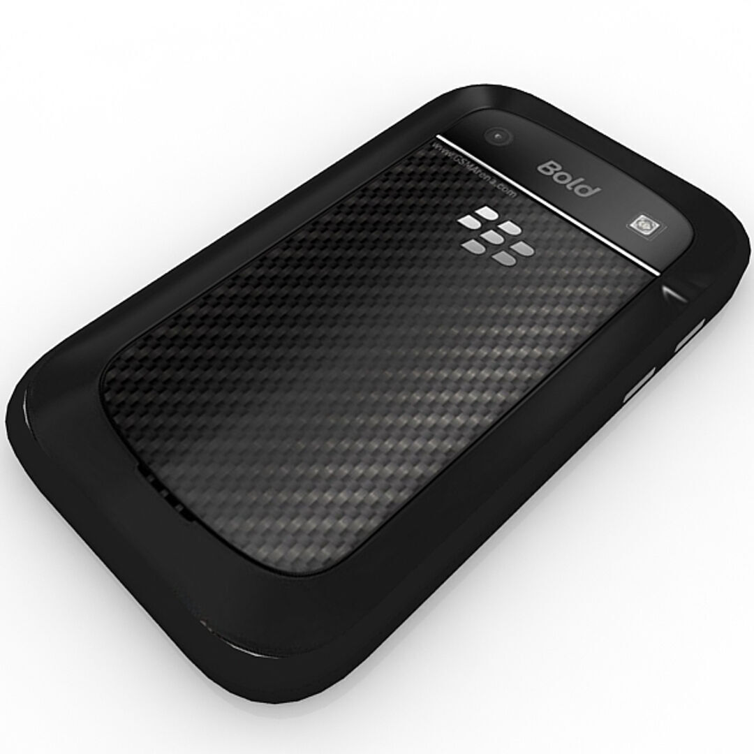 Black Berry Bold 9790 3D model_1