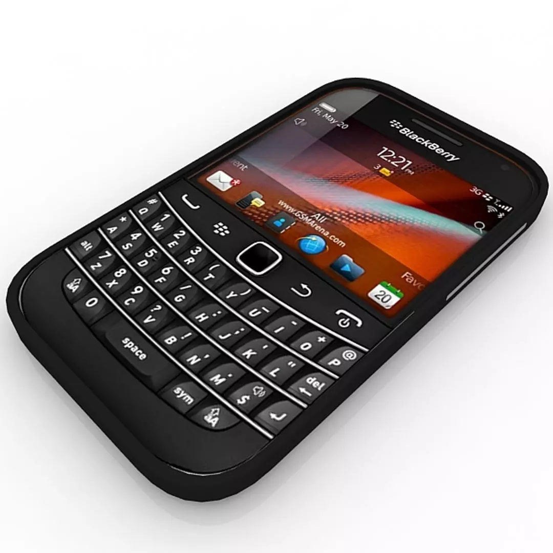 Black Berry Bold 9790 3D model_0