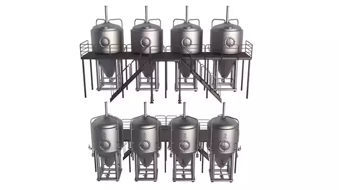 Brewery Fermentation Tank 3D model