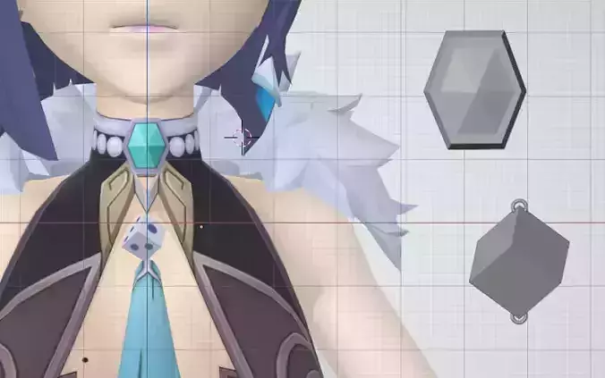 Genshin Impact Yelan Cosplay Props