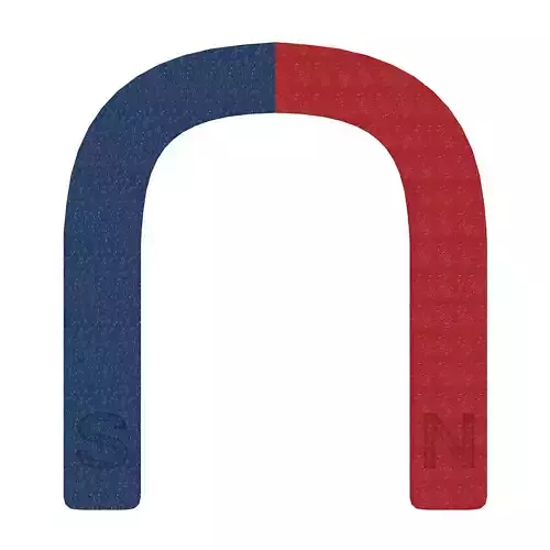 Horseshoe Magnet Clip Art 3D model