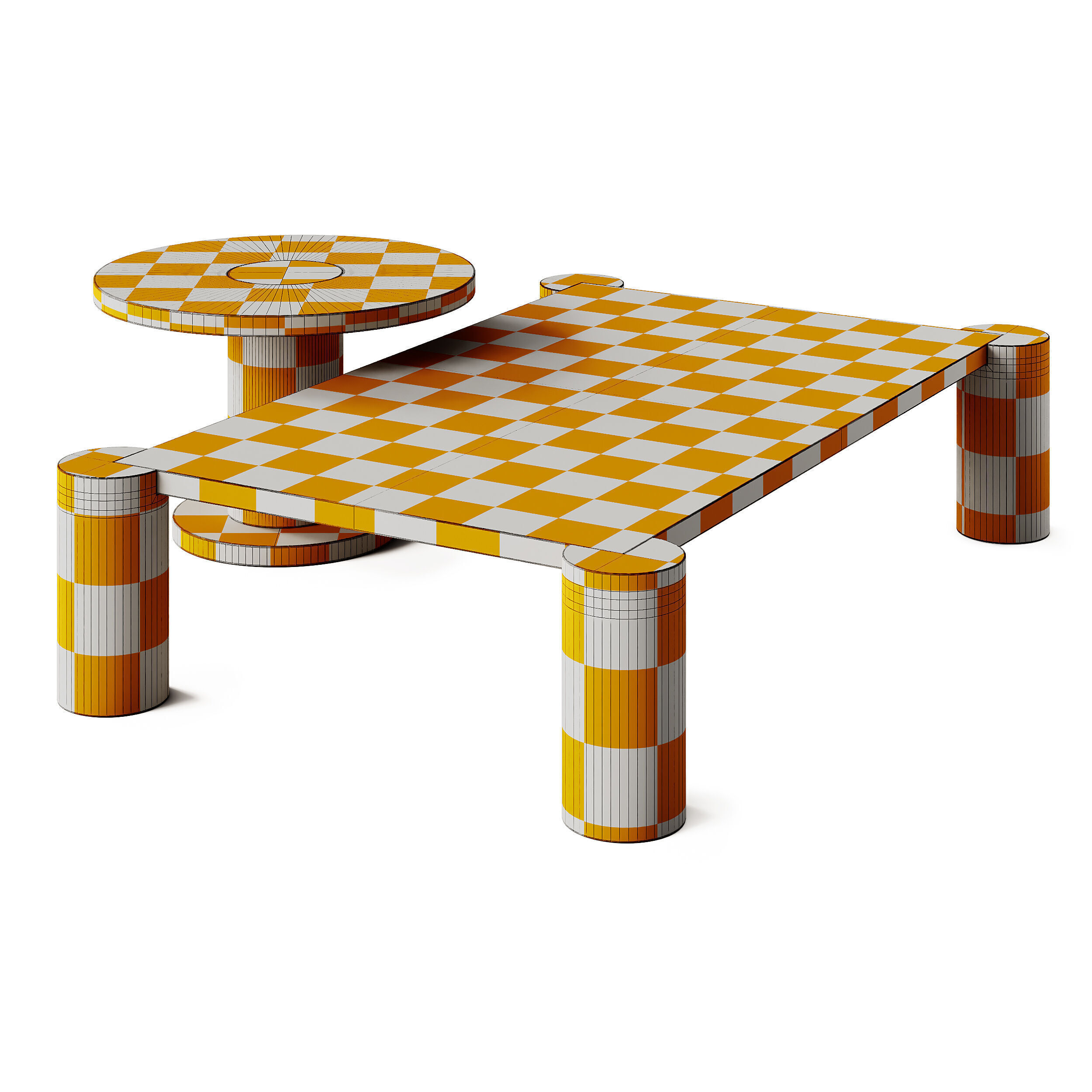 Tempio Coffee Tables by Natuzzi Italia 3D model_7