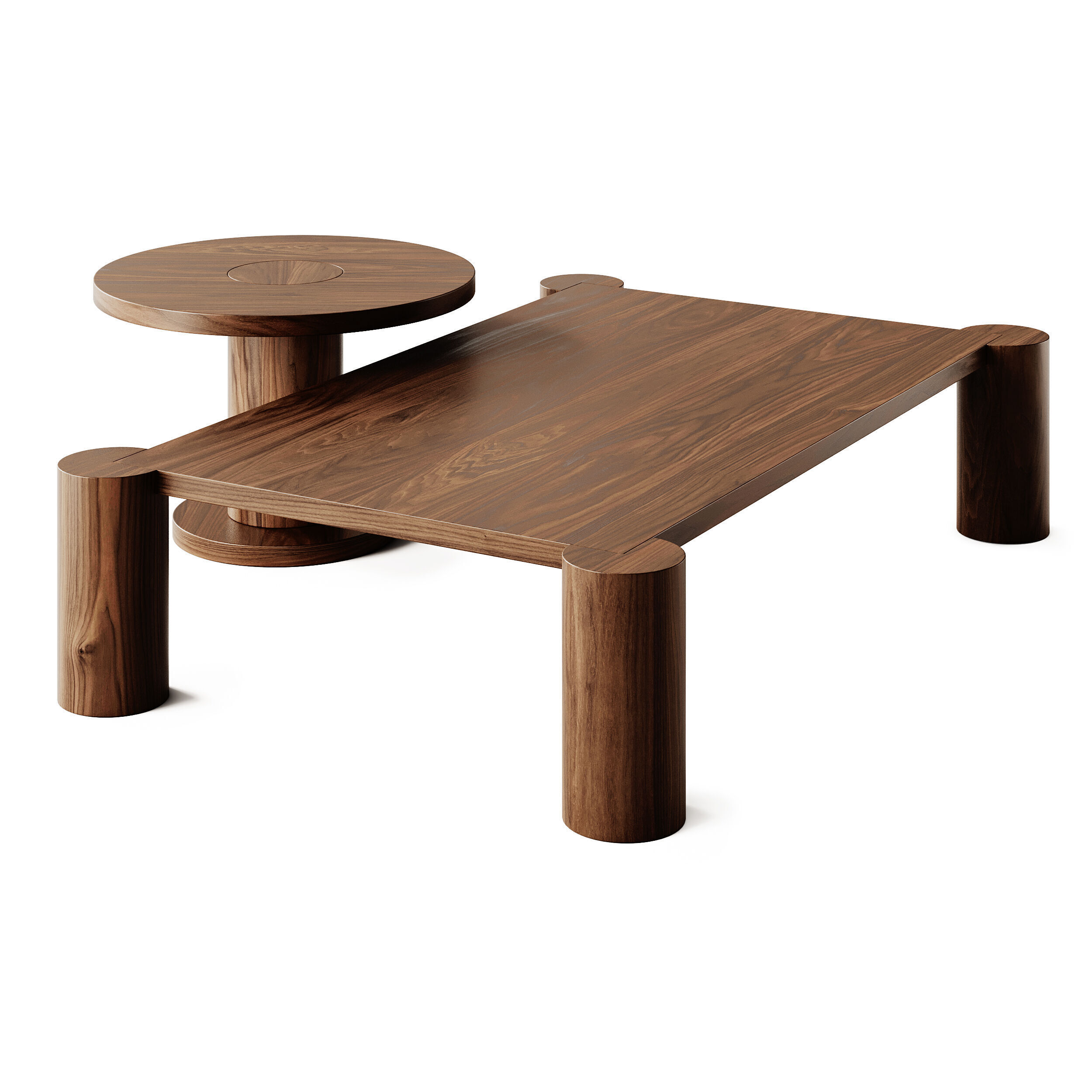 Tempio Coffee Tables by Natuzzi Italia 3D model_1