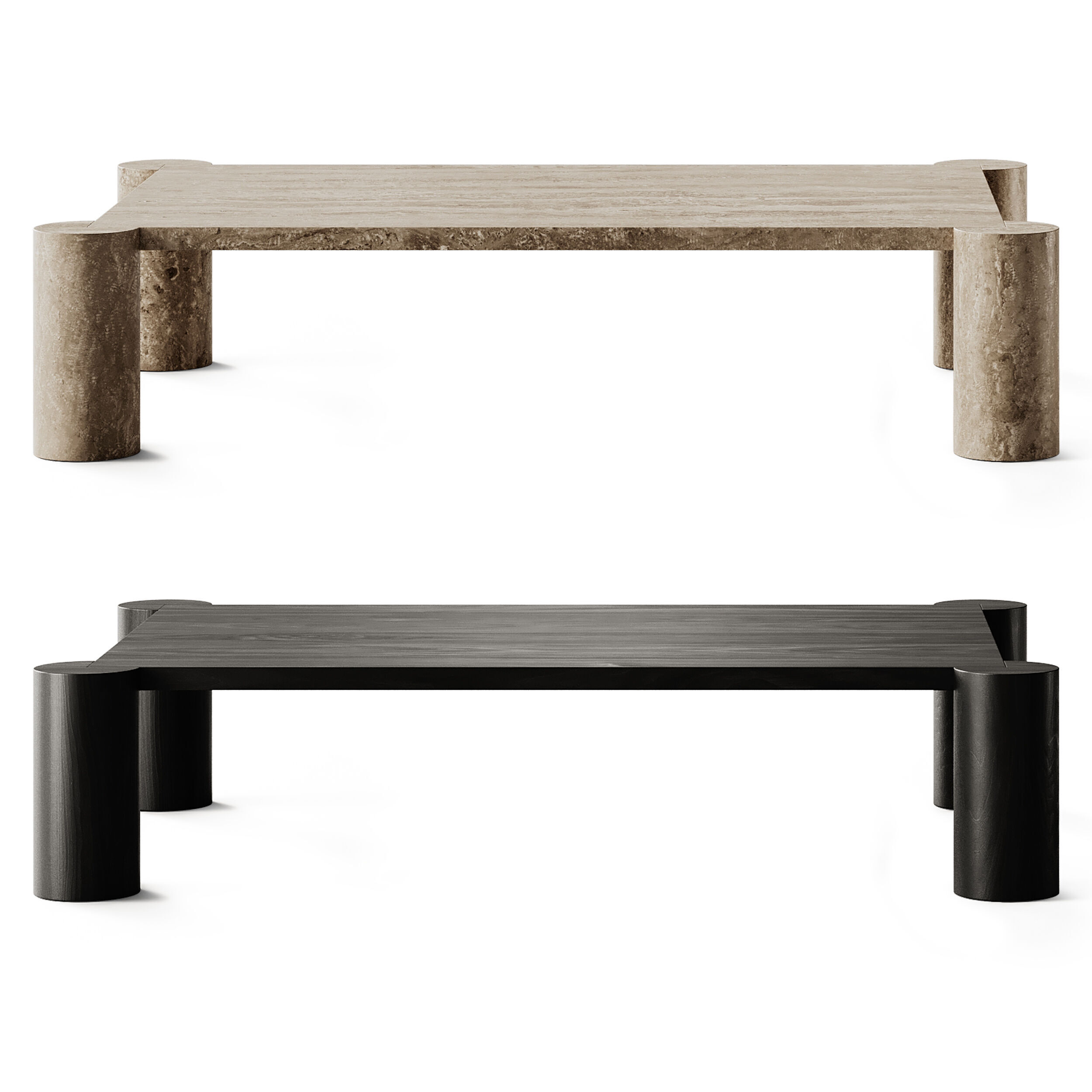 Tempio Coffee Tables by Natuzzi Italia 3D model_3