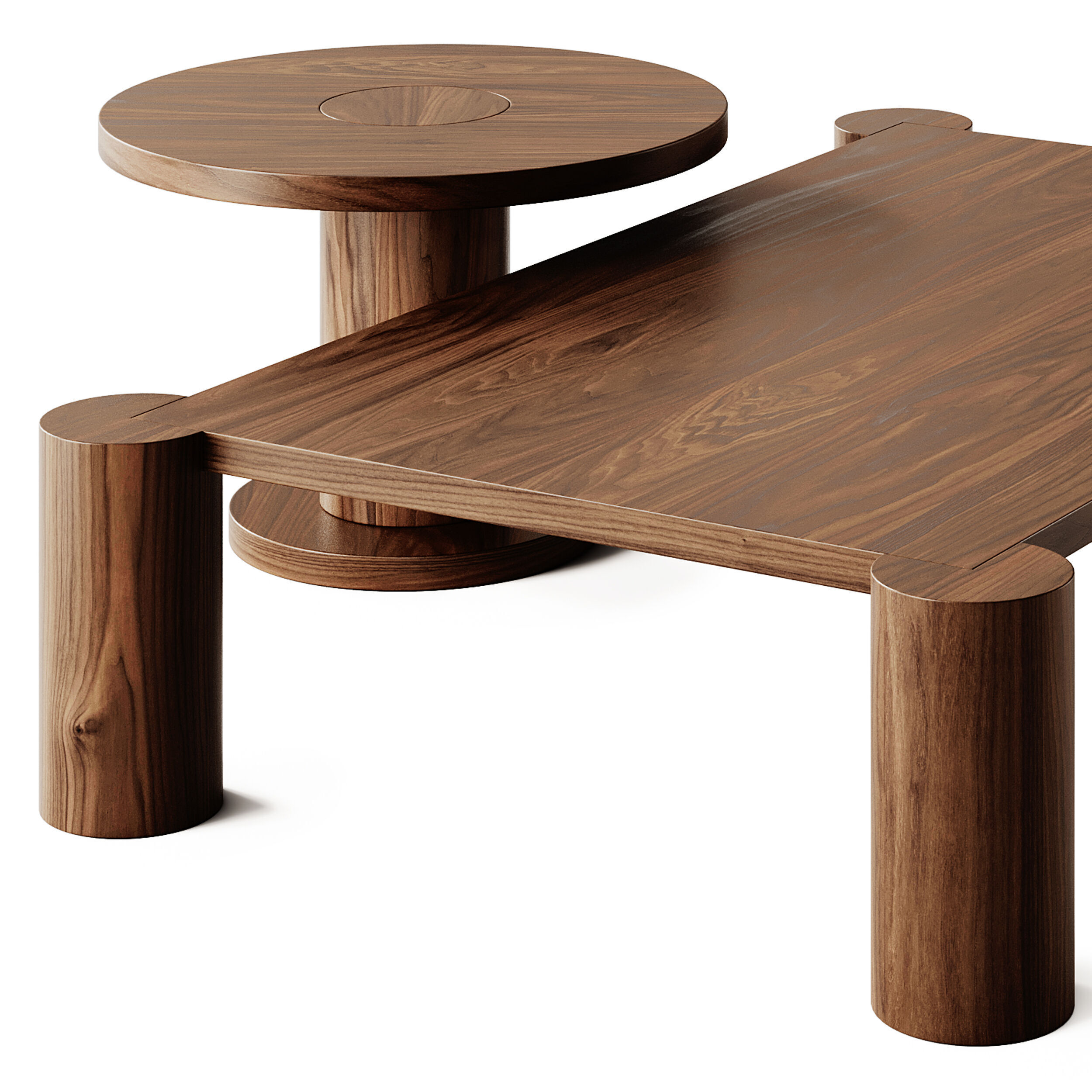 Tempio Coffee Tables by Natuzzi Italia 3D model_5