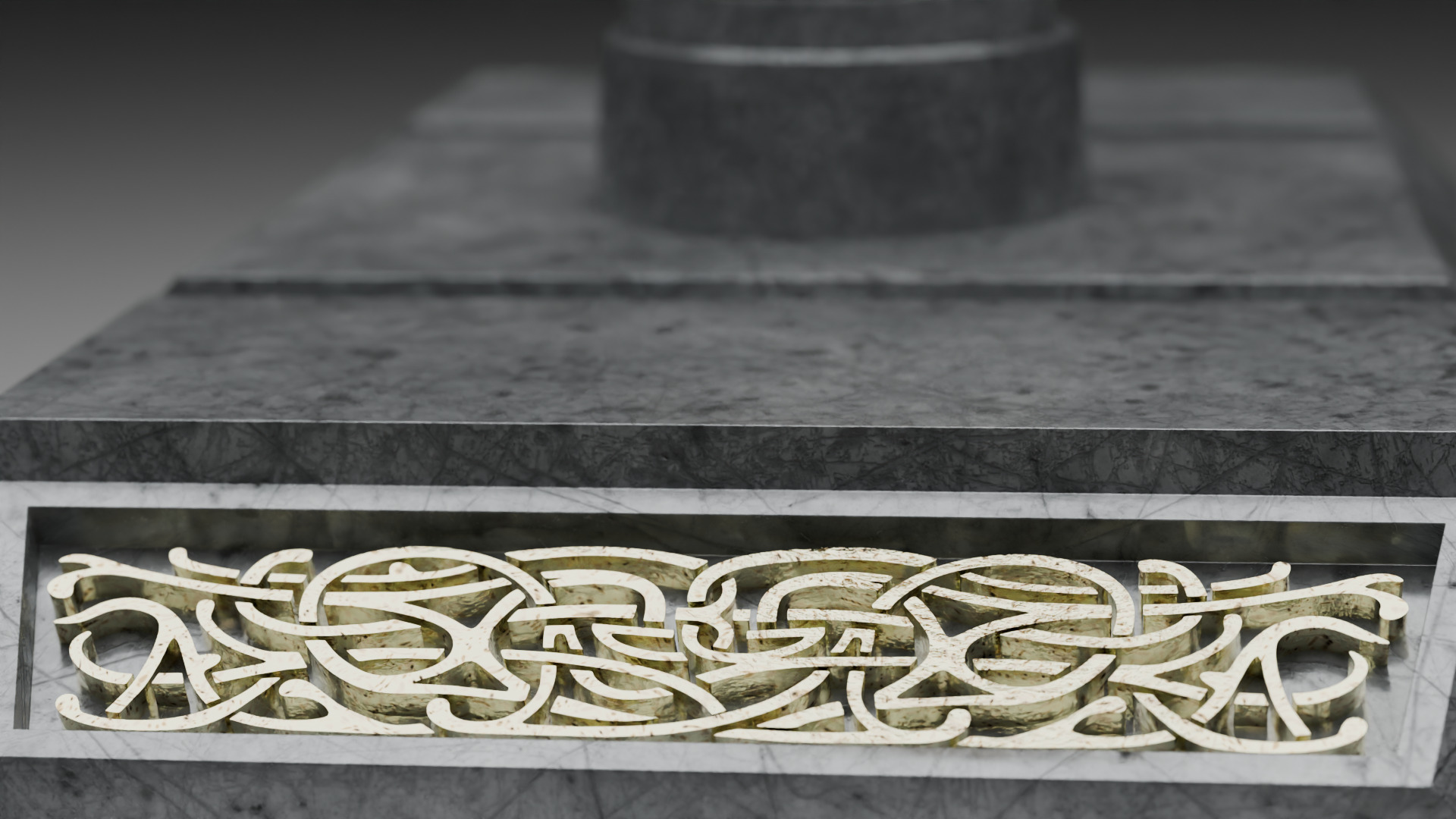 Thor Hammer Low-poly 3D model_4