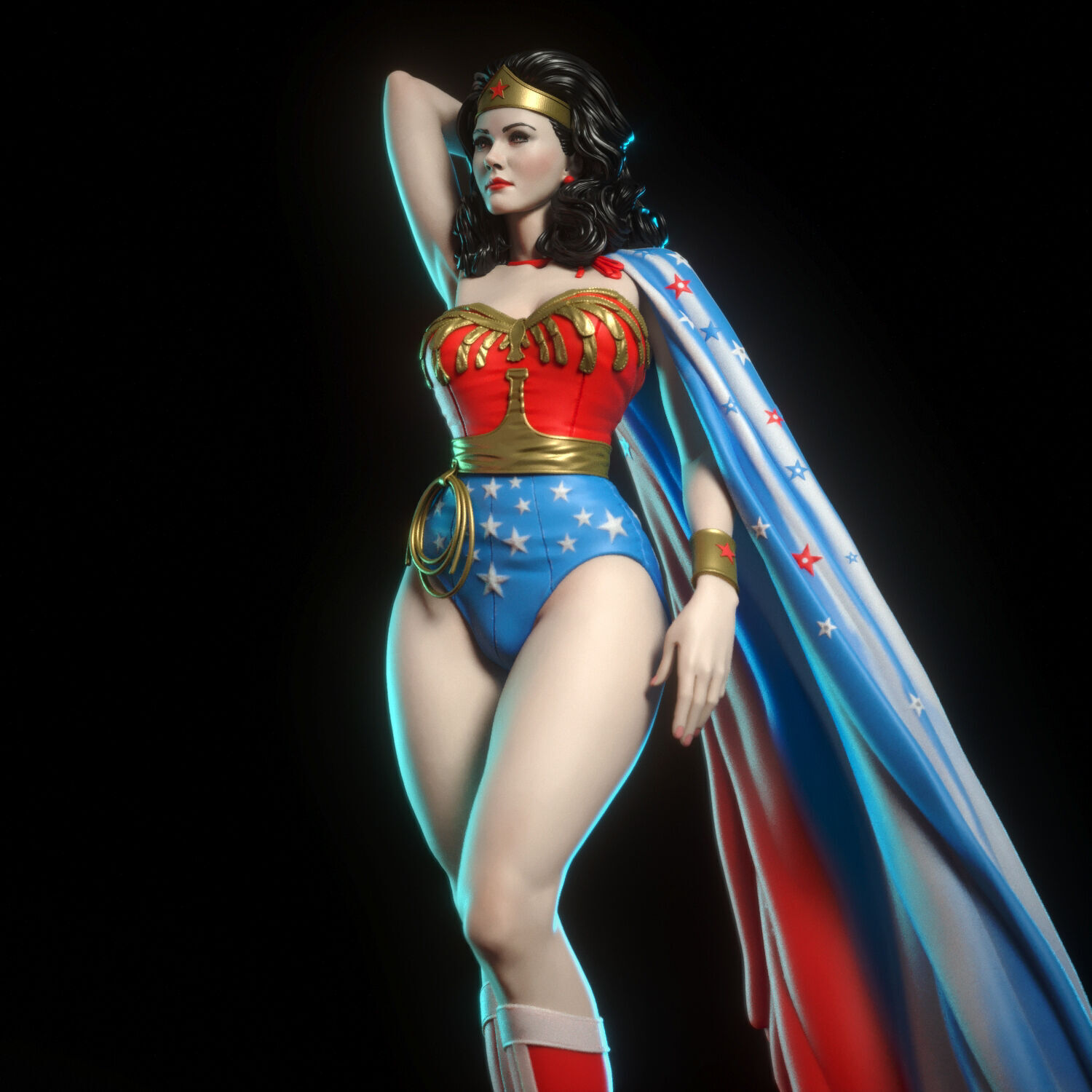 Wonder Woman by Lynda Carter 3D print model_4