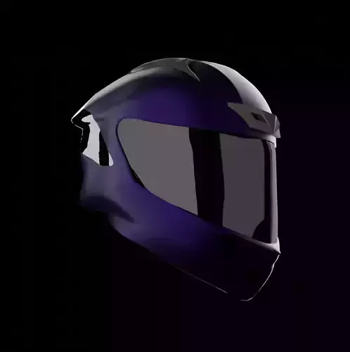 Futuristic Motorcycle Helmet Sci-Fi Full Face Visor