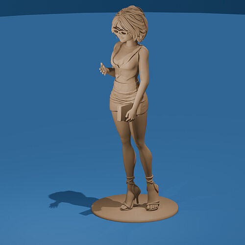 Hot Toon Teacher Stylized Sexy Instructor 3D Model 3D print model