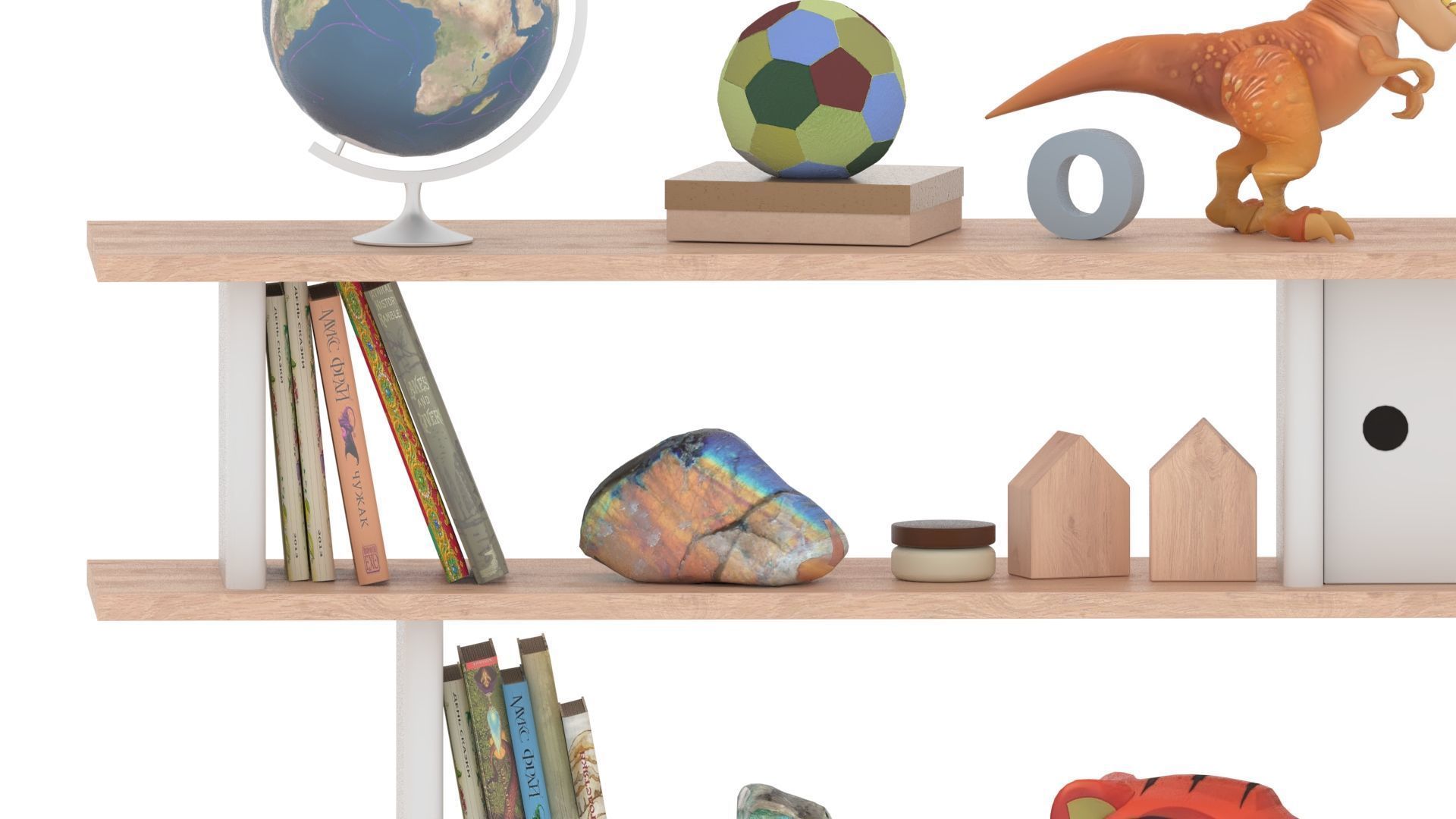 Toys and Furniture Set 3D model_4