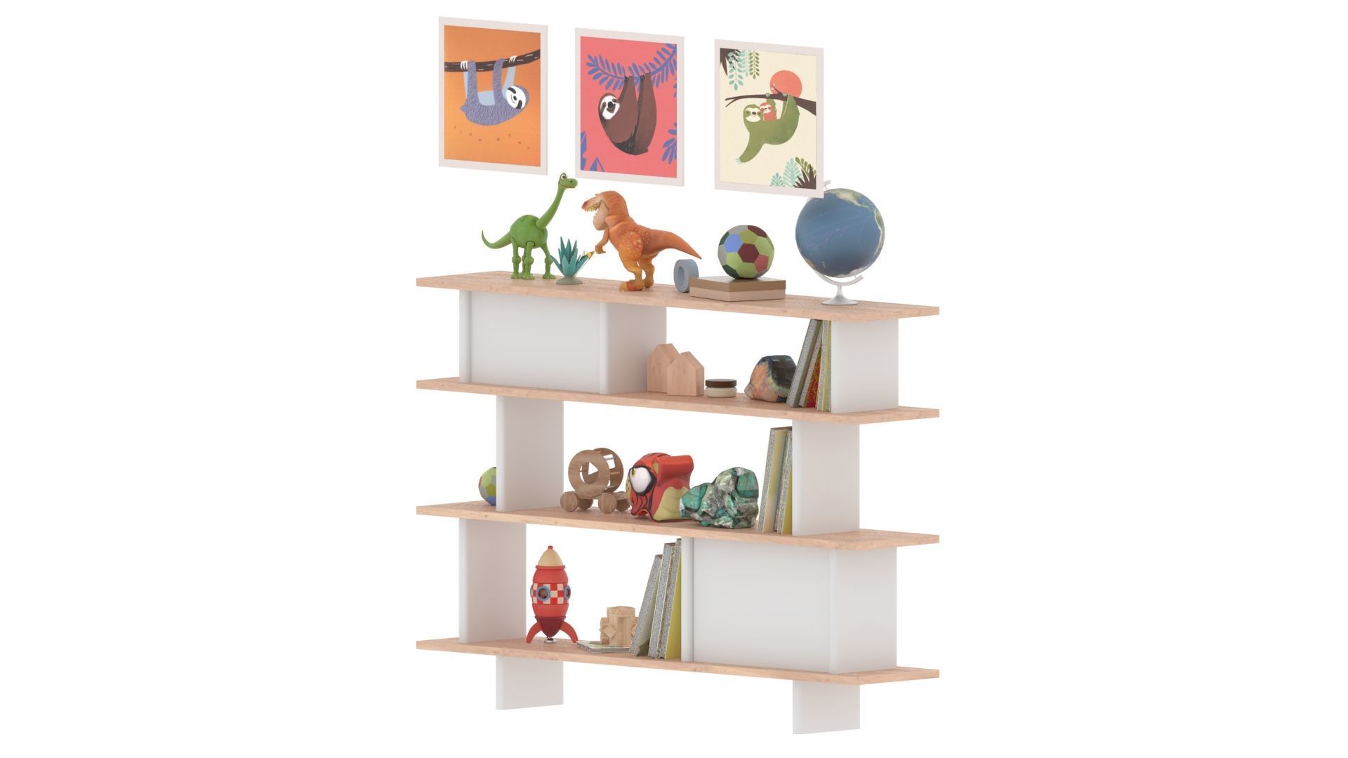 Toys and Furniture Set 3D model_10