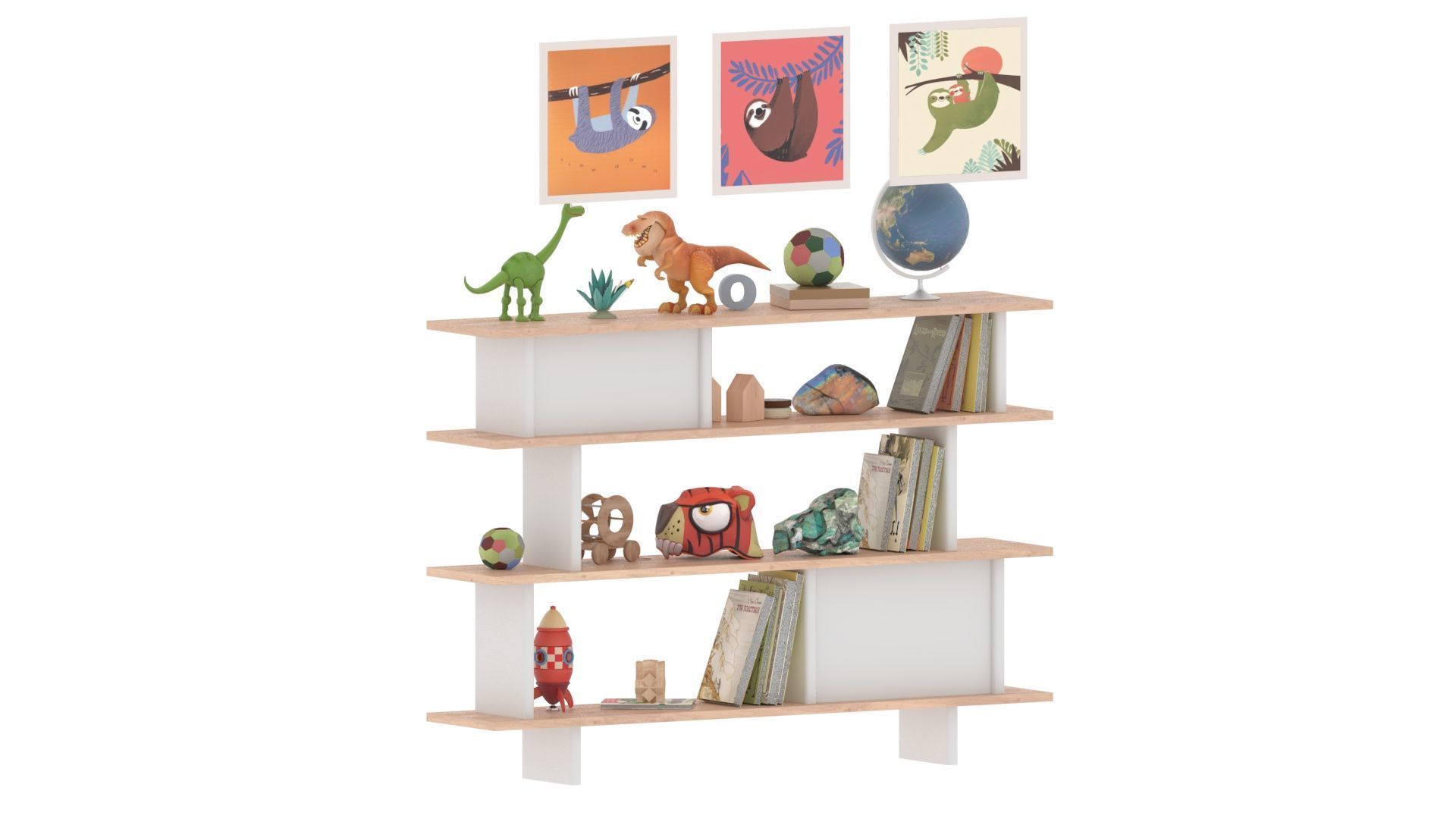 Toys and Furniture Set 3D model_13