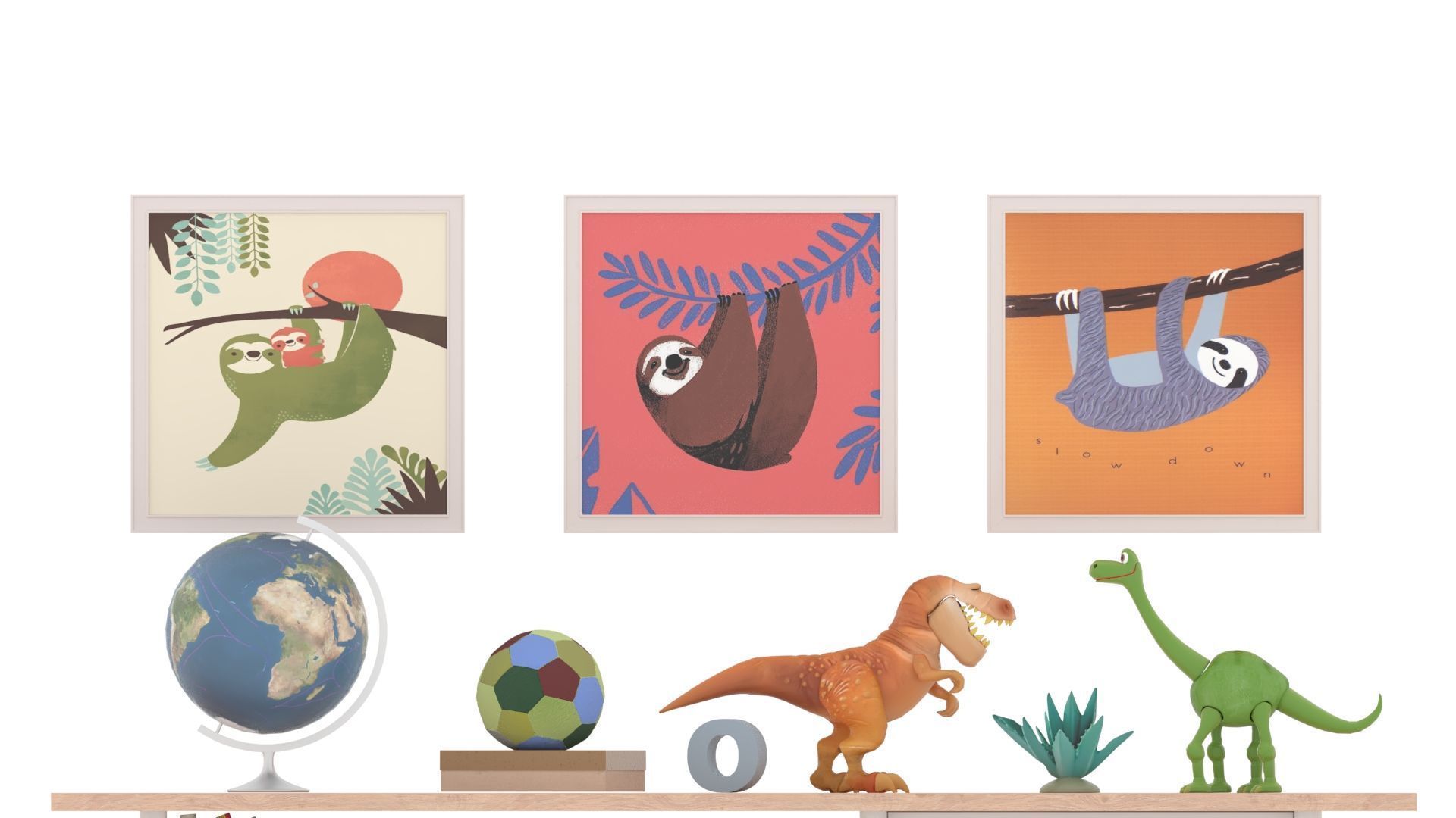 Toys and Furniture Set 3D model_3