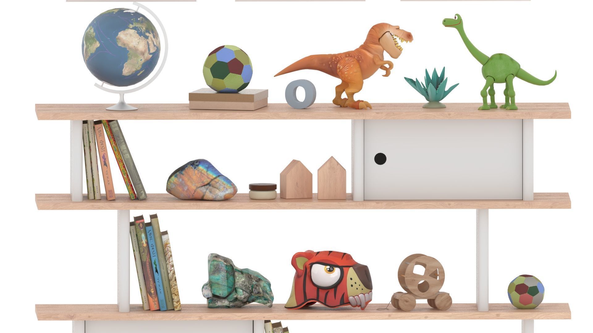 Toys and Furniture Set 3D model_5