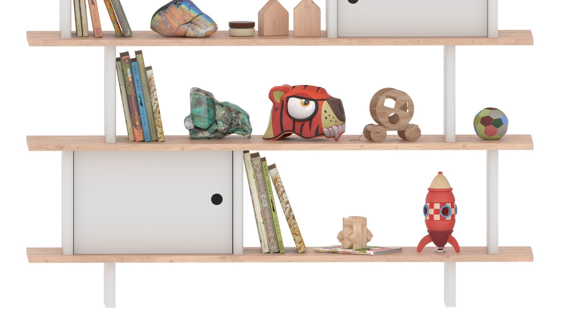 Toys and Furniture Set 3D model_6