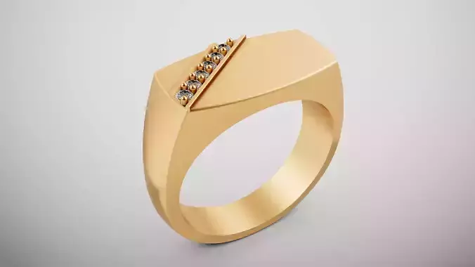 Man Wedding Engagement Luxury Ring