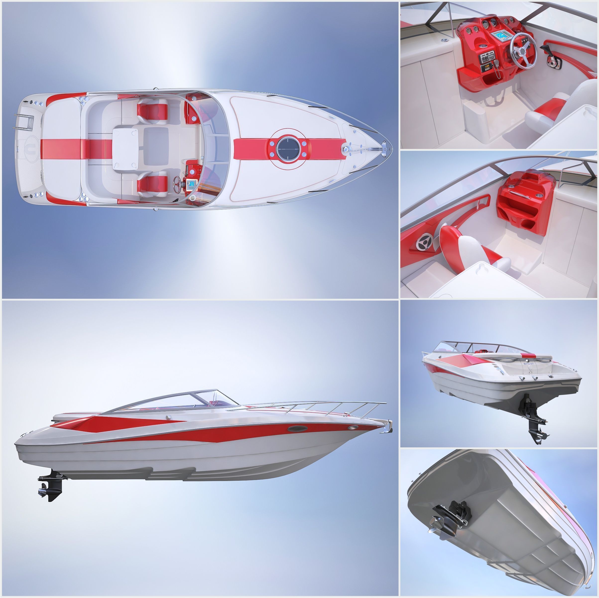 speed wea boat 3D model_1
