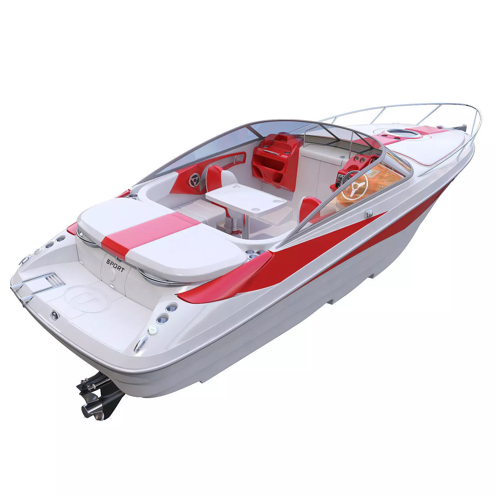 speed wea boat 3D model_0