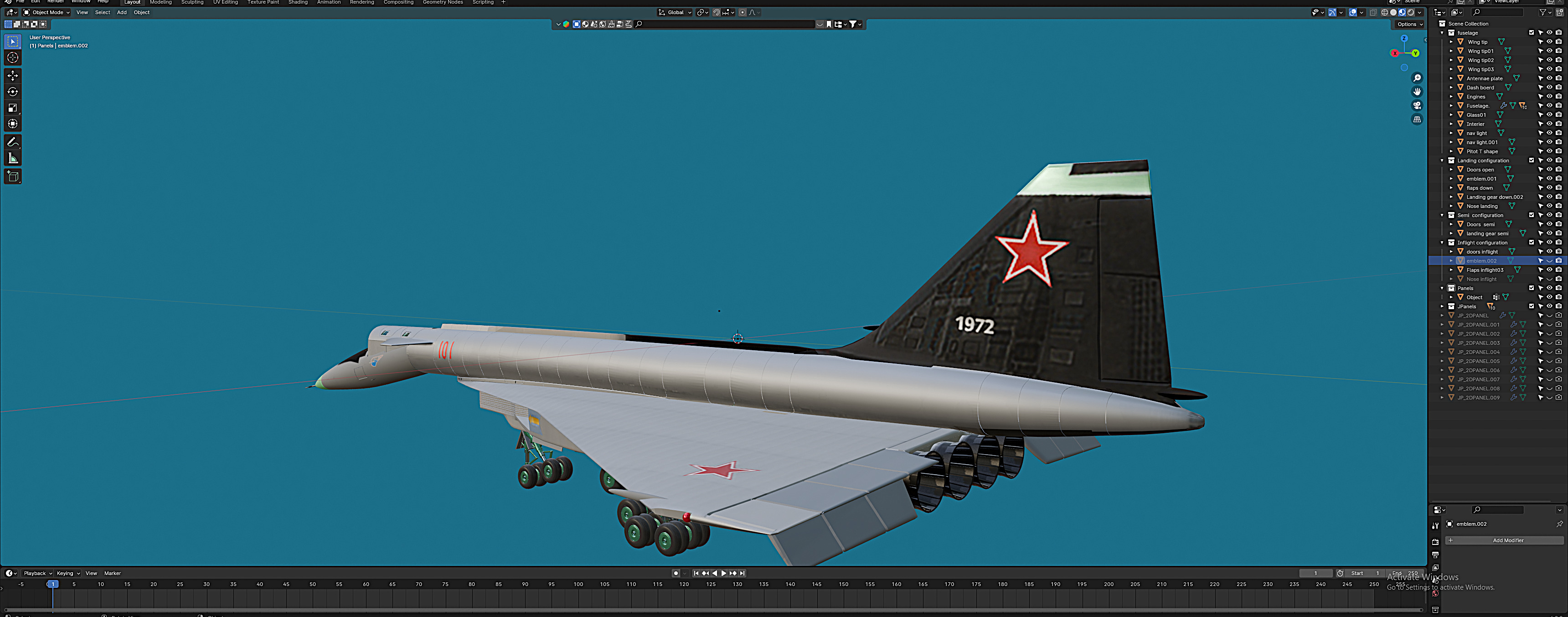 T-4 bomber Free 3D model_4