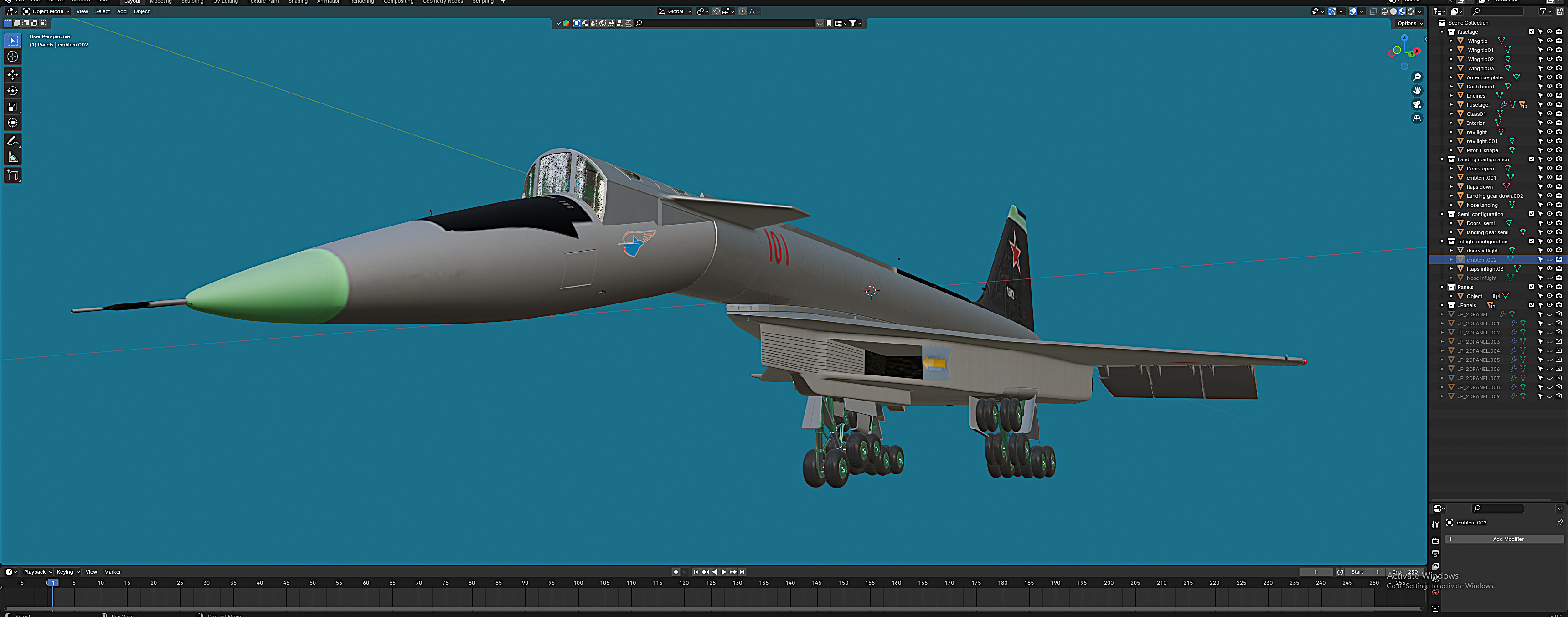 T-4 bomber Free 3D model_3