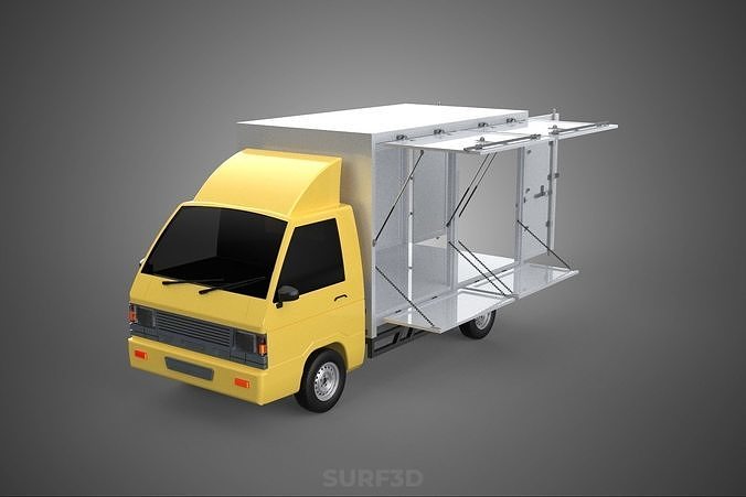 BOX TRUCK PICKUP BAKKIE WIND DEFLECTOR TRAILER ROOF SPOILER CAB 3D model