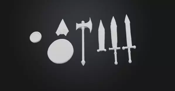 War Weapons Low-poly 3D model_0