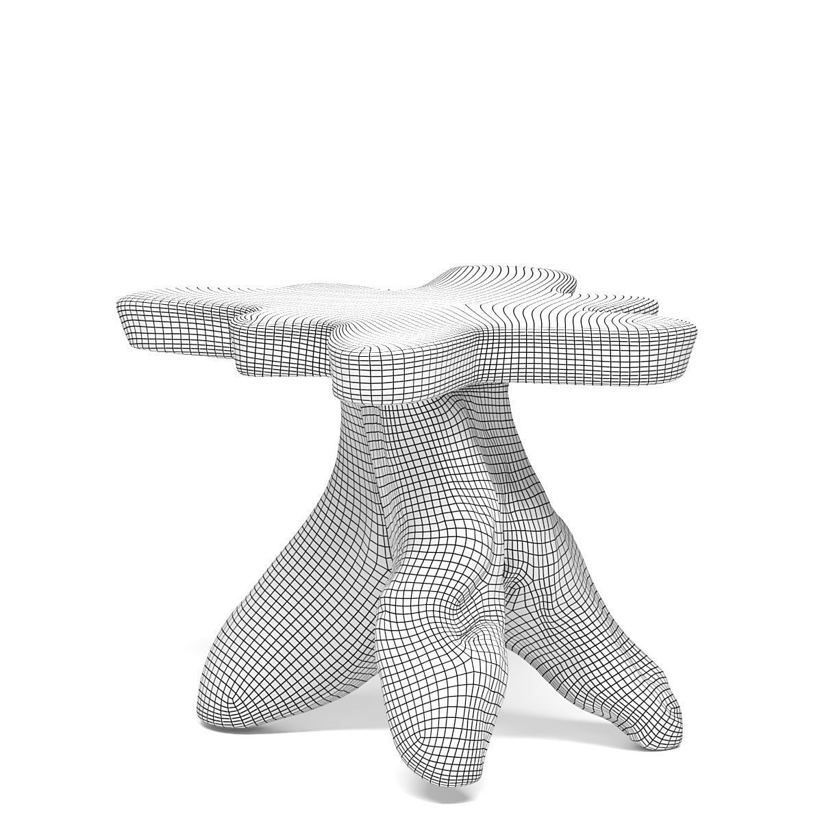 Teca table 02 3D model_4