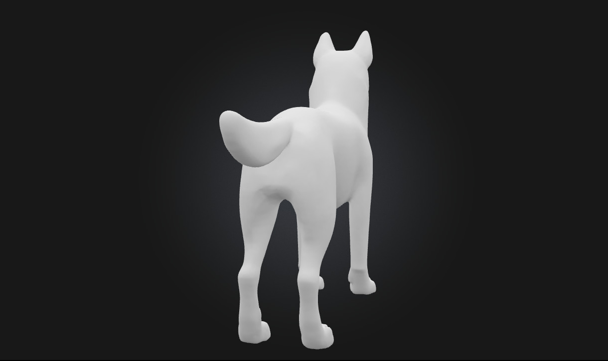 Husky Stand  Loyal Companion Model for Wildlife 3D model_9