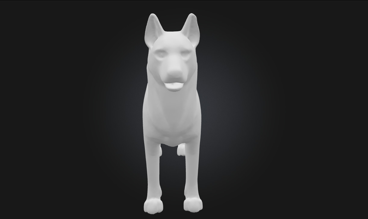 Husky Stand  Loyal Companion Model for Wildlife 3D model_7