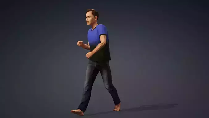 Realistic Casual Man 3D Character 3D model