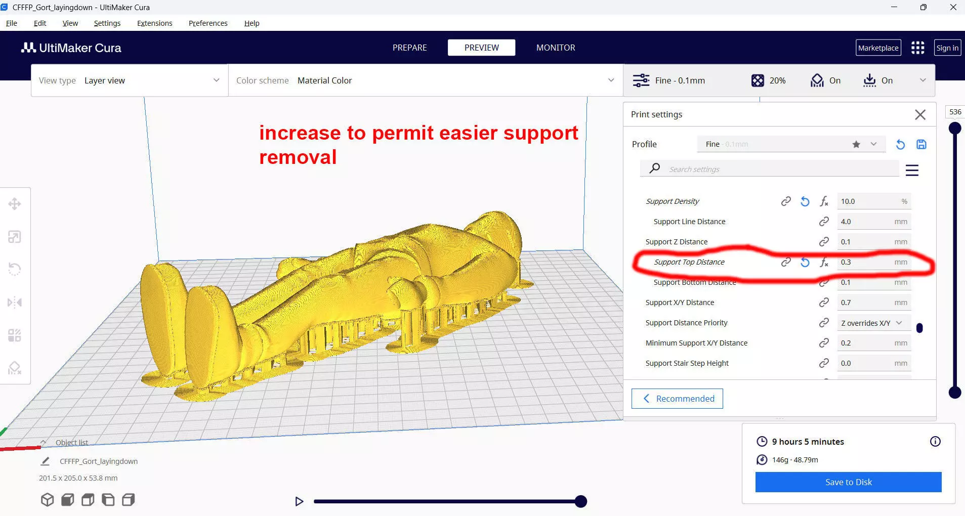 1 10th Scale Gort Robot Figure Free 3D print model_8
