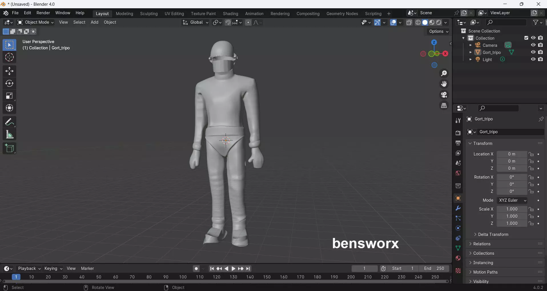 1 10th Scale Gort Robot Figure Free 3D print model_3