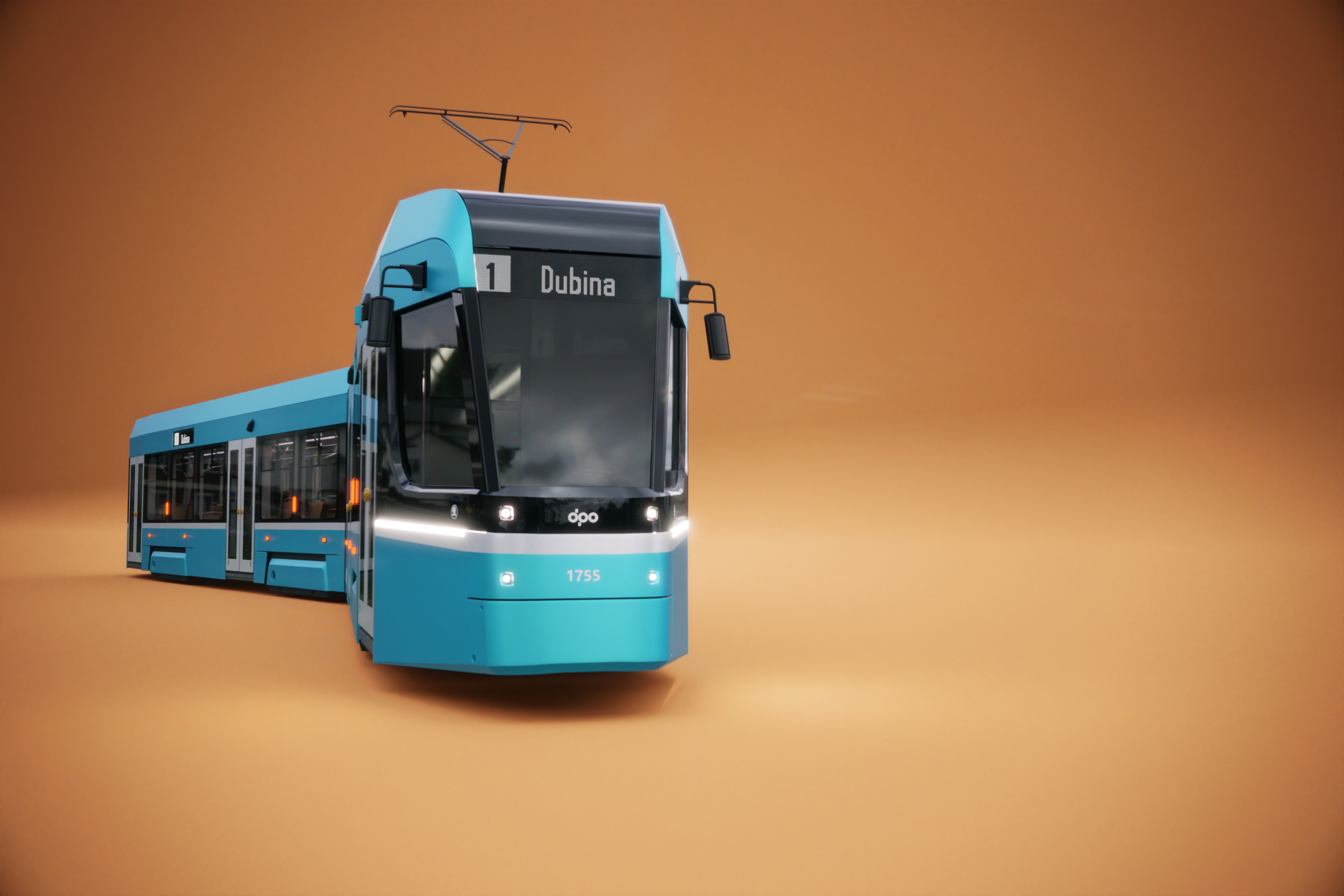 Skoda 39T tram 3D model_2