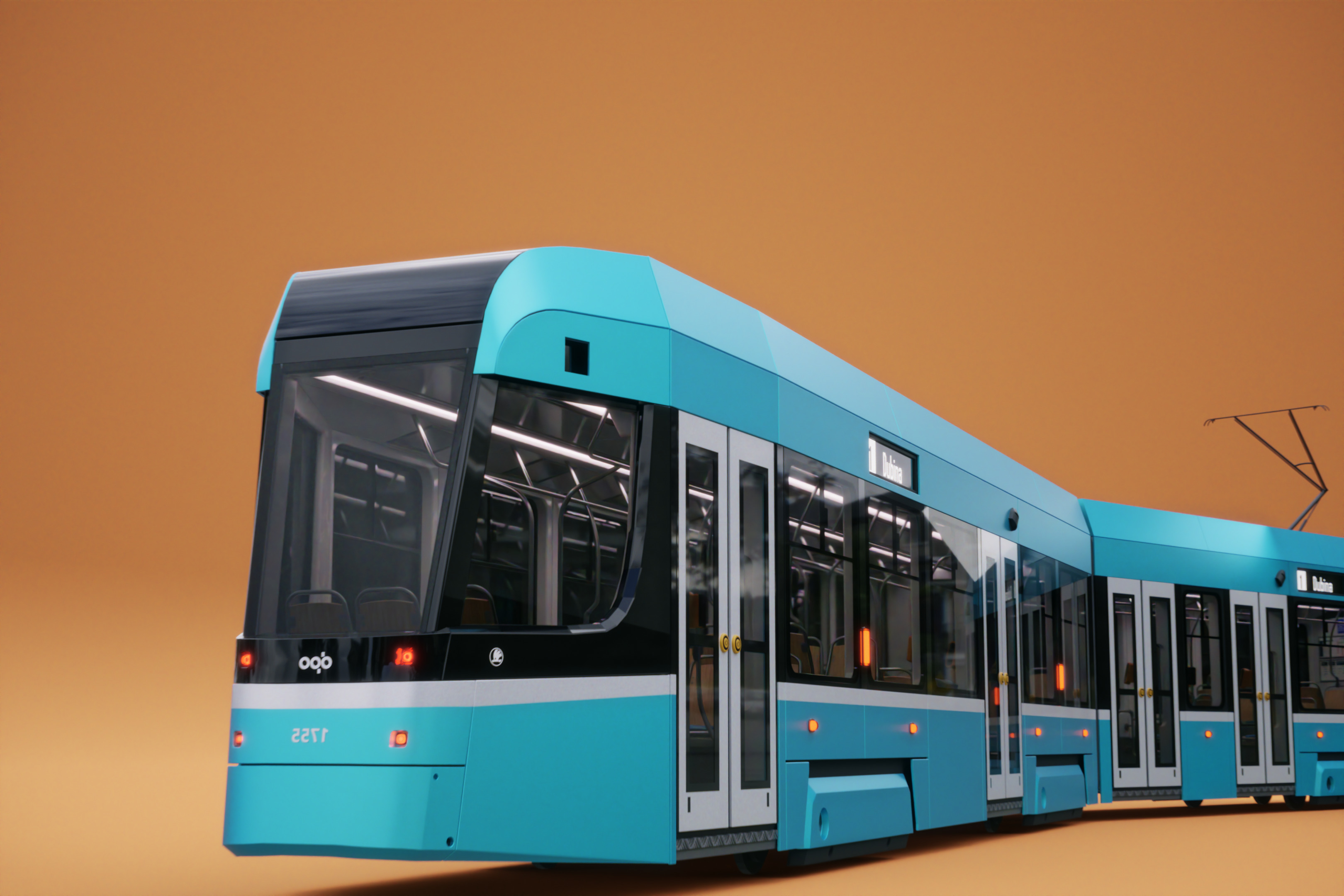 Skoda 39T tram 3D model_3