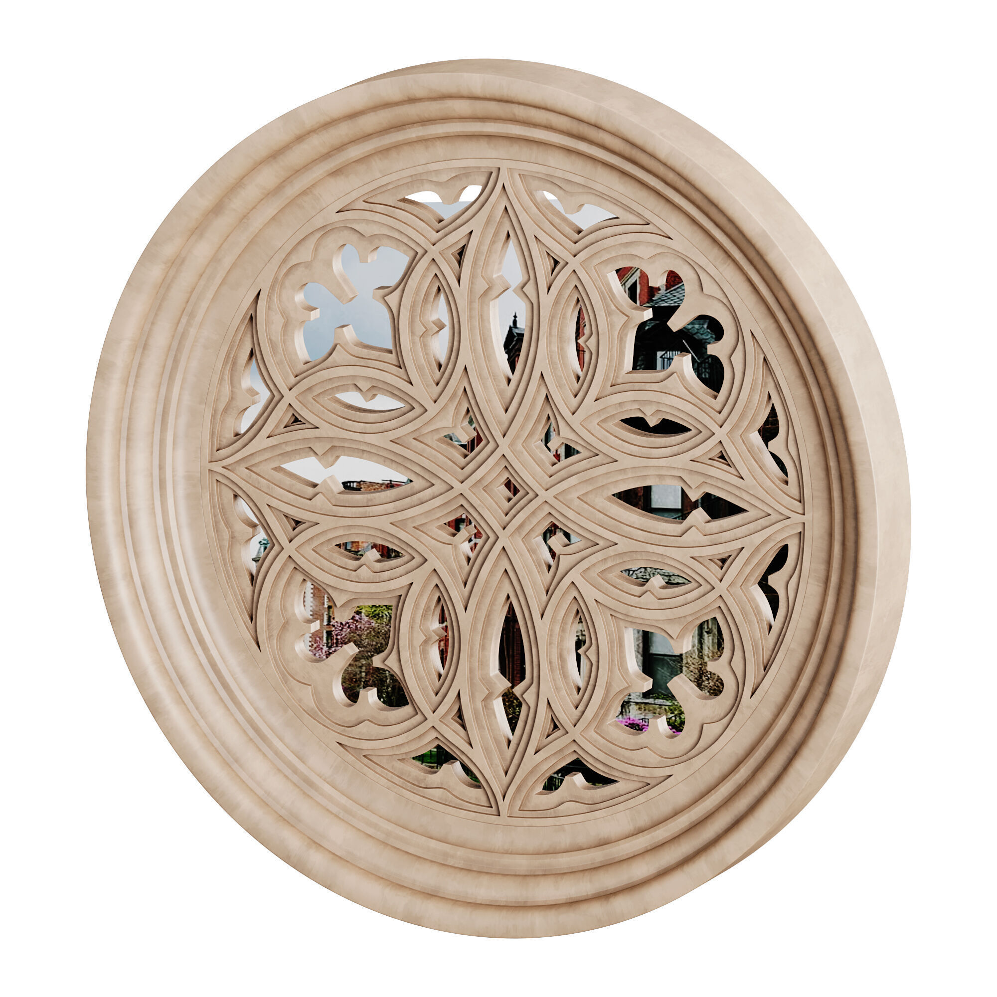 Gothic Window 01 3D model_5