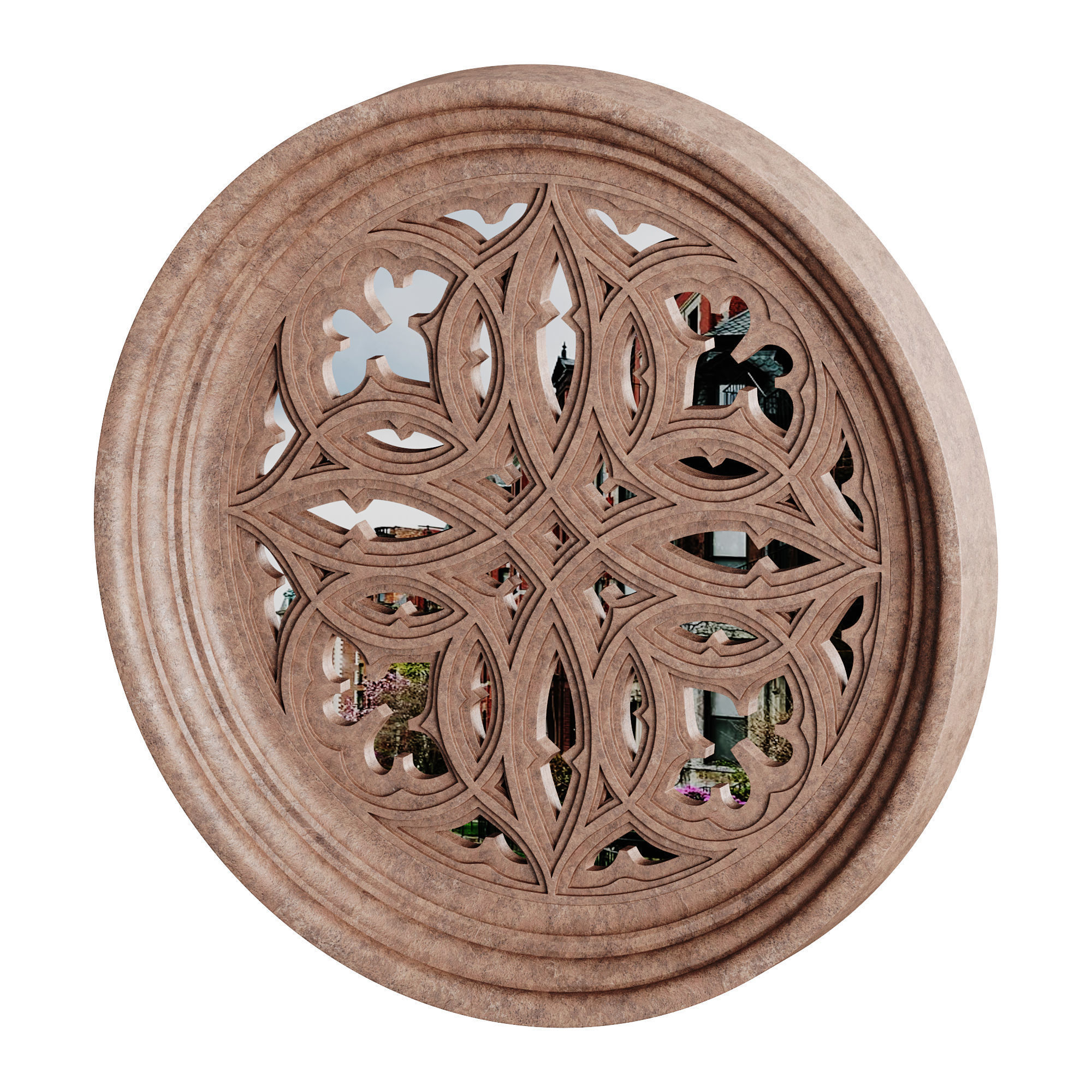 Gothic Window 01 3D model_6