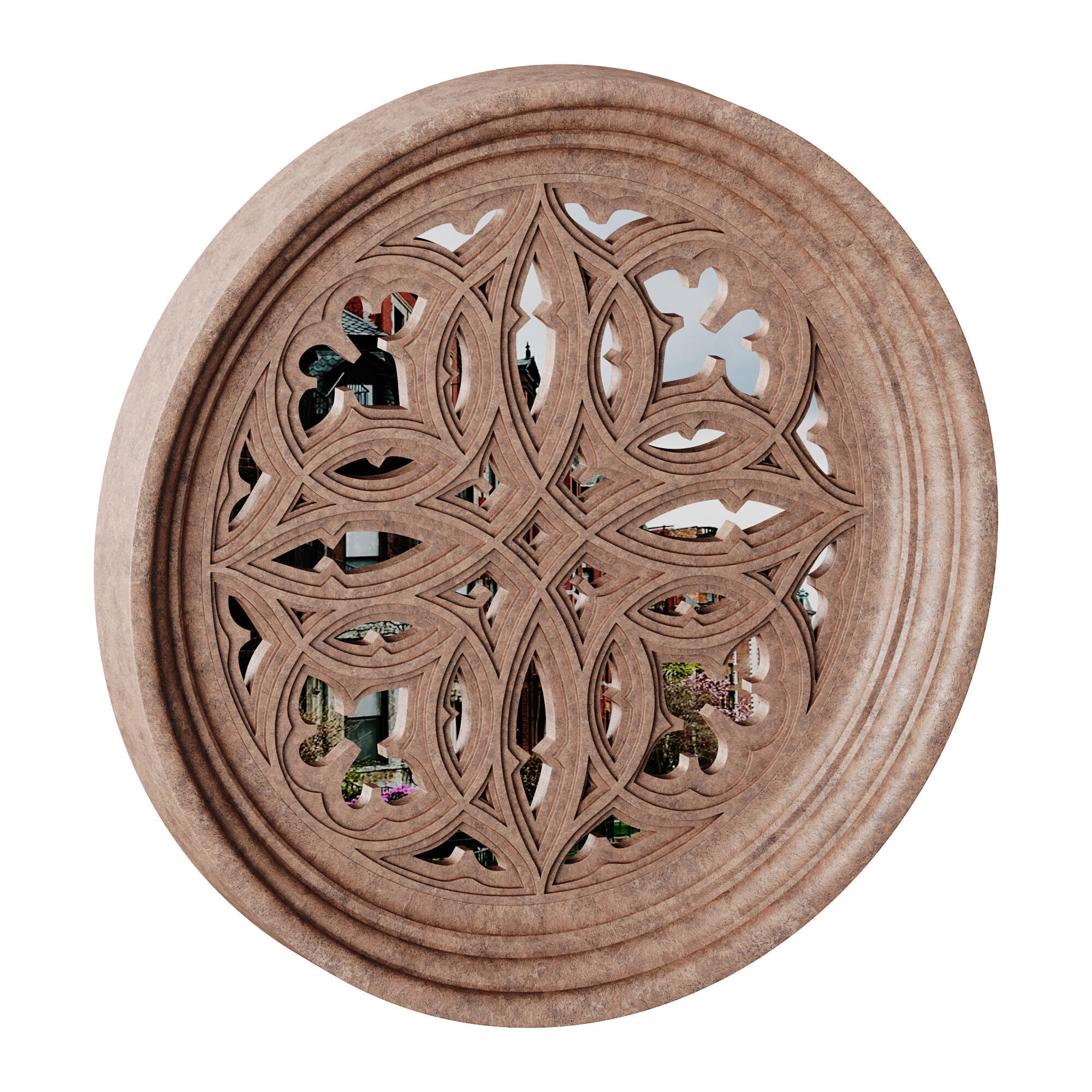 Gothic Window 01 3D model_8