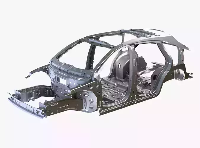 Car Frame Body Crossover Hatchback M1 3D model