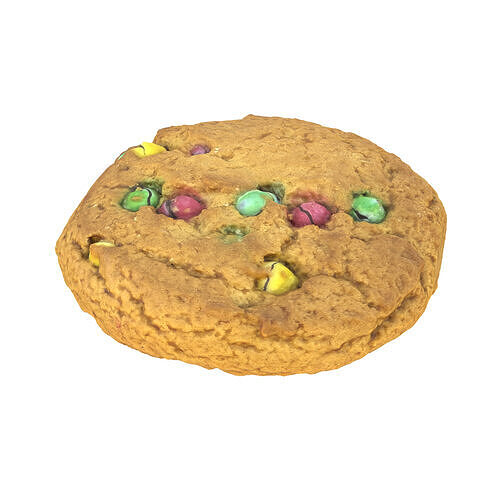 Cookie With Candys Low-poly 3D model