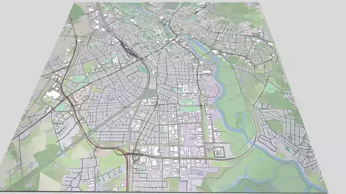 Cityscape Tartu Estonia 3D model