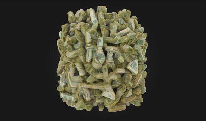 Wealth Cascade  Dynamic Coin Flow Model for Treasure 3D model