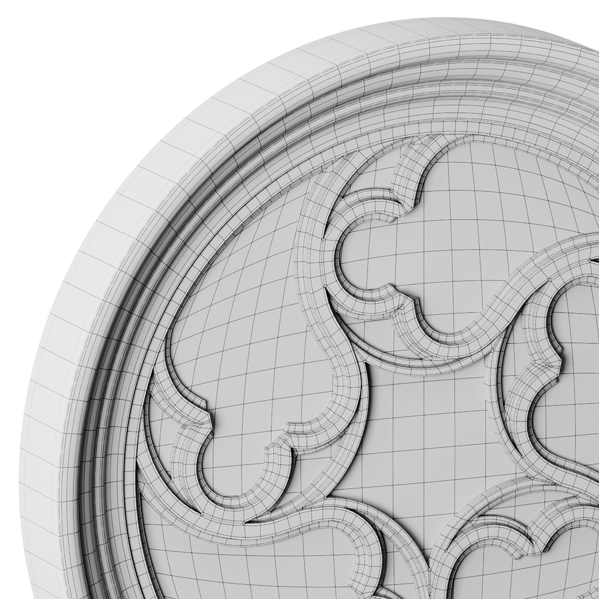 Gothic Window 04 3D model_14