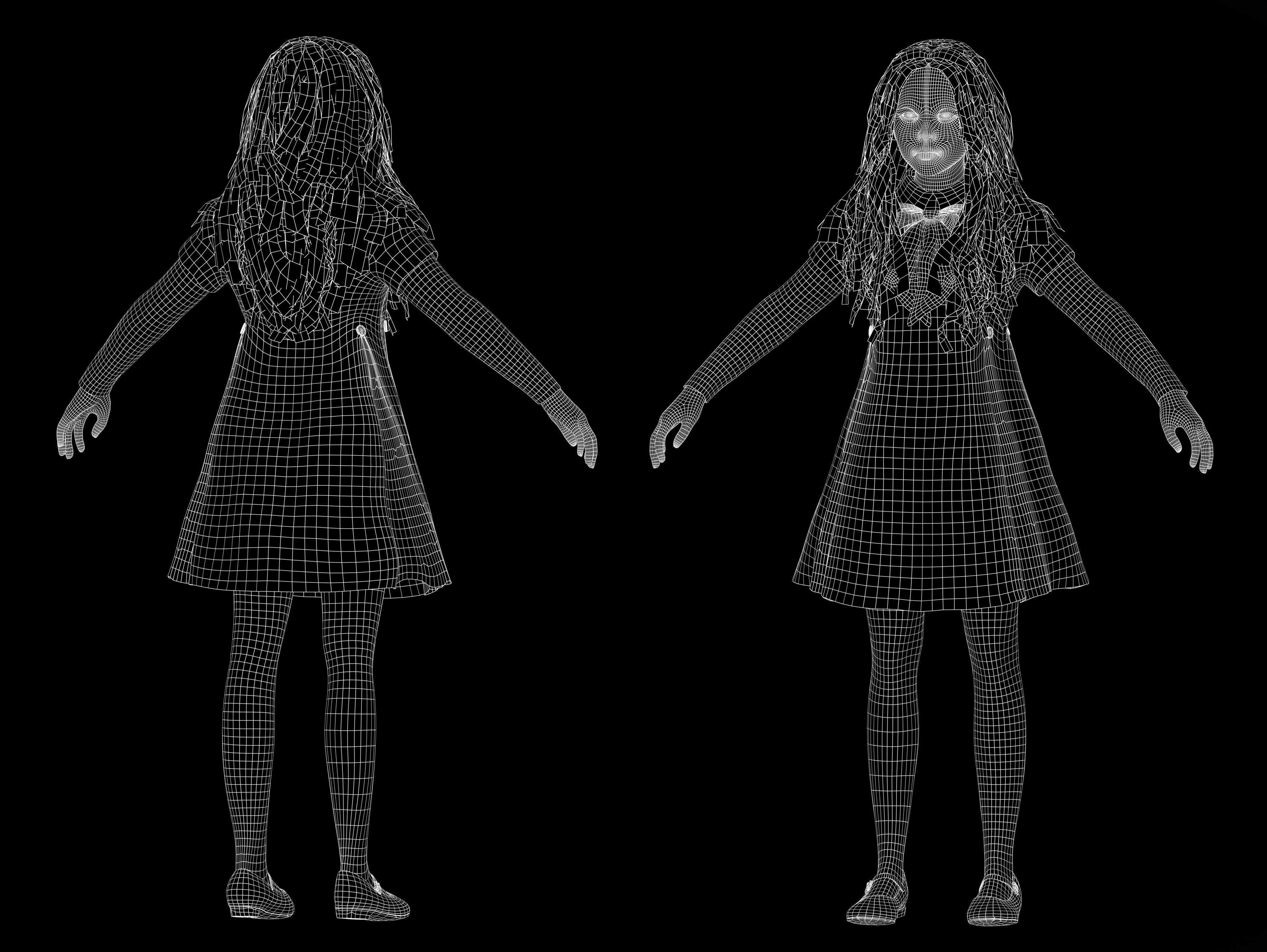 M3GAN Low-poly 3D model_11