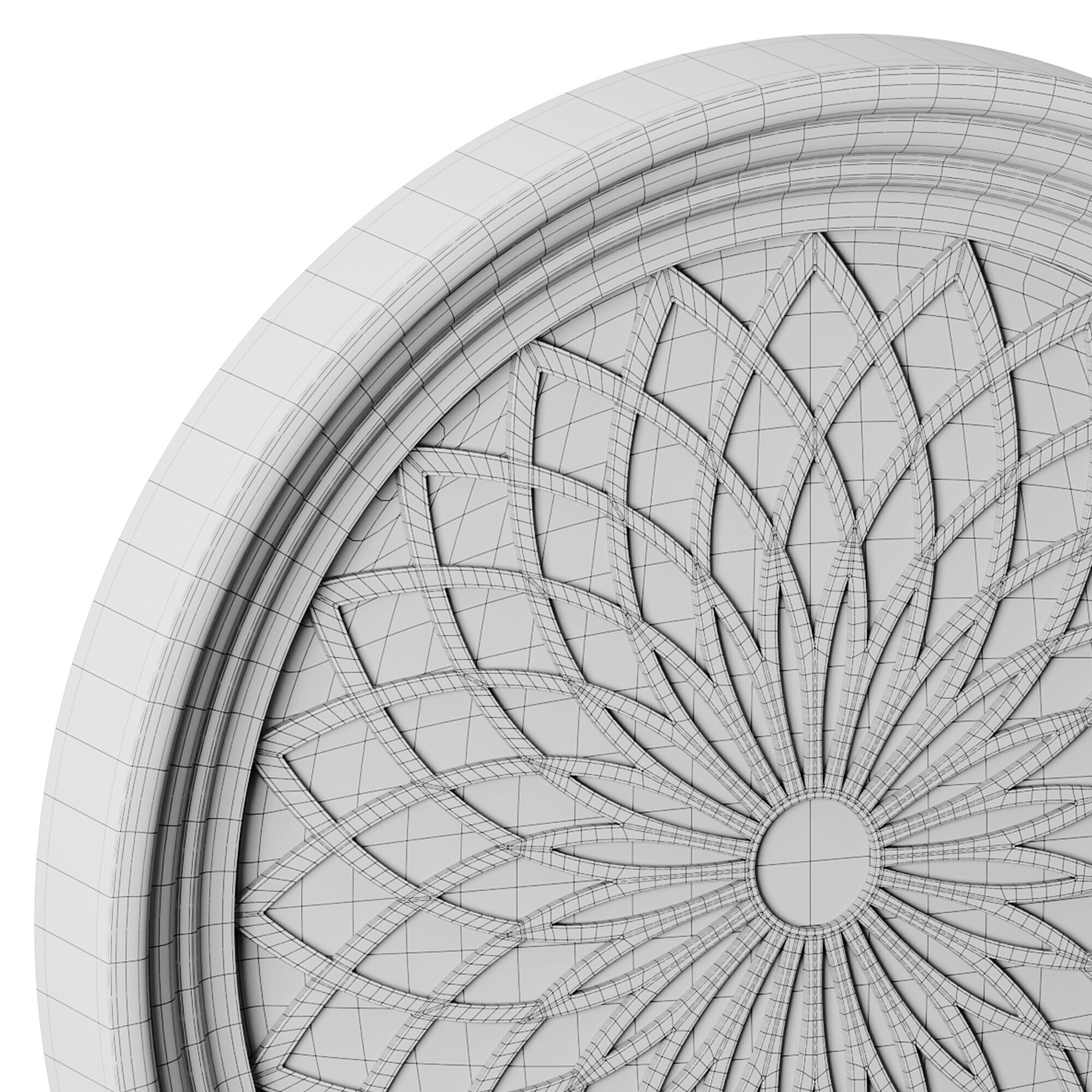 Gothic Window 07 3D model_14